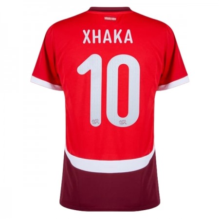 Camisolas Suíça Xhaka 10 Euro 2024 1º Equipamento Principal Manga Curta Camisolas Suíça Xhaka 10 Euro 2024 1º Equipamento Principal Manga Curta